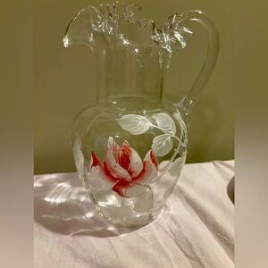 Vintage Glass Pitcher